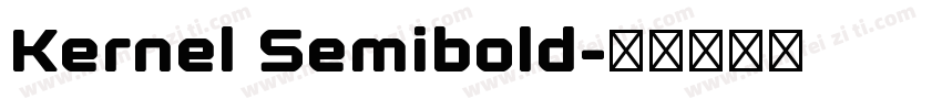 Kernel Semibold字体转换
